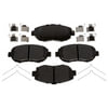 Brake Pro BKP619CH Disc Brake Pad Set Brake Parts Inc Brake Pro OEQF Ceramic Disc Brake Pad Set