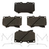 Brake Pro BKP812CH Disc Brake Pad Set Brake Parts Inc Brake Pro OEQF Ceramic Disc Brake Pad Set