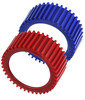 Omega Environmental Technologies 41-93553-E A/C Compressor Piston Ring Tool GAUGE PROTECTOR SET 2 1/2in BLUE AND RED