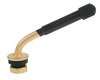 Haltec TV-417 Tire Valve Stem Tire Valve Stem - Clamp-in, Black/Brass, Standard Bore, for 0.453" Rim Holes