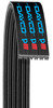 Dayco 5050745 Serpentine Belt POLY RIB BELT, DAYCO