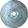 Centric 227.65081L Disc Brake Rotor and Hub Assembly Select Sport Drilled & Slotted Rotor, Left