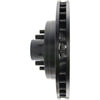 Centric 126.66025CSR Disc Brake Rotor and Hub Assembly Cryo Sport Slotted Rotor, Right