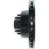 Centric 127.65076R Disc Brake Rotor and Hub Assembly Slotted Drilled Rotor
