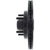 Centric 127.65080R Disc Brake Rotor and Hub Assembly Slotted Drilled Rotor