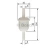 Bosch 0 450 904 060 Fuel Filter Fuel Filter for MERCEDES BENZ