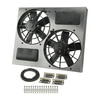 Derale 16830 Engine Cooling Fan Assembly Powerpack - High Output Dual 11" Electric RAD Fan/Aluminum Shroud Kit