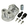 13005 by DERALE - Single Ports Up 3/8" NPT Remote Filter Mount Kit with 3/4"-16 Filter Threads