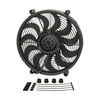 Derale 18217 Engine Cooling Fan 17" High Output Single RAD Pusher/Puller Fan with Standard Mount Kit