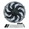 Derale 18914 Engine Cooling Fan 14" Dyno-Cool Curved Blade Electric Fan