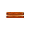 Pacer Performance 20-705 Auxiliary Light 12 Diode Single Row LED Light Amber, Pair