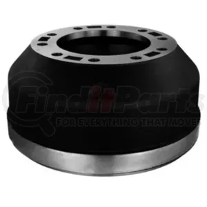 Meritor 3219N5942 Brake Drum Brake Drum, 16.50 in. x 6.00 in. Brake Size, 11.25 in. Bolt Circle Diameter, Cast Balanced,