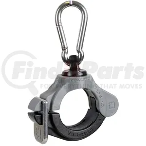 Tectran 360175ST Air Brake Hose and Power Cable Clamp 1.75" ID Multi-Purpose TEC-360 Clamp with Stainless Steel Clip, Gray,