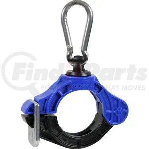 Tectran 360200ST Air Brake Hose and Power Cable Clamp 2" ID Multi-Purpose TEC-360 Clamp with Stainless Steel Clip, Blue,