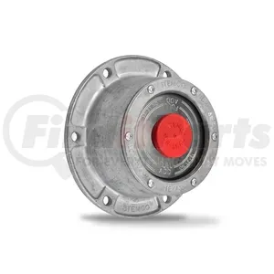 Stemco 340-4009 Wheel Hub Cap Gasket Axle Hub Cap - Cast Aluminum, 6-5/16" OD, 6-Bolt, 5-1/2" Bolt Circle
