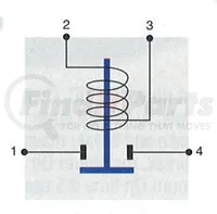 Cole Hersee 24612-10 Continuous Duty Solenoid Continuous Duty Solenoid - 14V, 100A, F-Bracket, Stud Coil Terminals, -40-deg