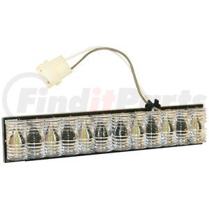 3032933 by BUYERS PRODUCTS - Light Bar - Green Corner Strobe D-Fuser, with 6 LED