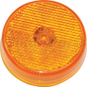5622526 by BUYERS PRODUCTS - Clearance Light - 2.5 inches, Amber, with Reflex with 4 LED