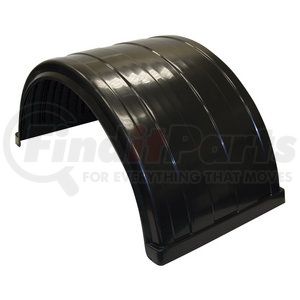 8590245 by BUYERS PRODUCTS - Fender - Black, Ribbed, Poly, For Wheel Diameter 22.5/24.5 in.