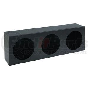 lb6183 by BUYERS PRODUCTS - Triple Round Light Box Black Powder Coated Steel