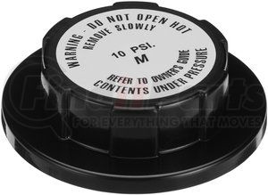 31567 by GATES - Engine Coolant Radiator Cap - 10 PSI, Closed System Type, 3.3" Shell Diameter, 1.23" Filler Neck OD, 1.3" Cap Depth