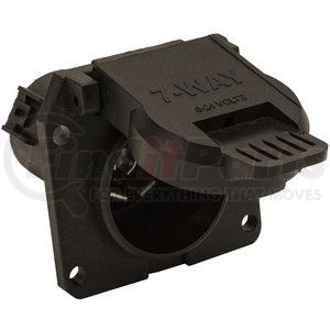tc1770p by BUYERS PRODUCTS - Trailer Wiring Receptacle - 7-Way, Black, Plastic Flat Pin