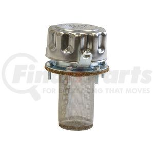 tfa005715l by BUYERS PRODUCTS - Chrome Filler-Strainer Breather Cap Assembly with Locking Tab