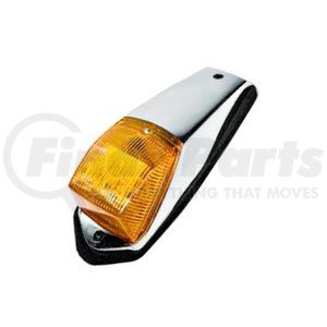 571.ld329a3 by AUTOMANN - Cab Marker Light - Amber Lens, 3 LEDs, Chrome Housing, Surface Mount