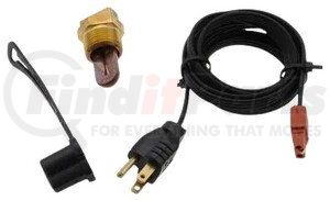 3100093 by ZERO START - Engine Block Heater - 400W, 120V, 3/4" NPT, Brass Adapter (Peterbilt)