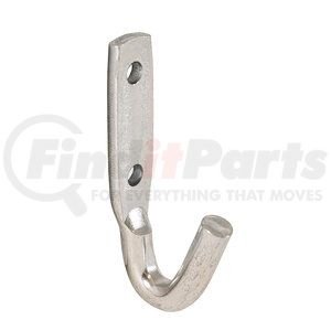 b2447bz by BUYERS PRODUCTS - Tarp Hook - Bolt-On, with Holes, Zinc Plated, Carbon Steel, 3-1/4" Length, 0.375" Cross Section Diameter, Manual Pull-Style with Spring Assist