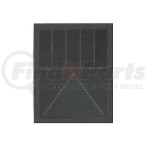 b24srp by BUYERS PRODUCTS - Heavy Anti-Spray Black Rubber Mud Flaps 24X24 Inch