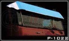 P-1022 by ARANDA - PETERBILT 362 CABOVER STAINLESS 13 INCH DROP VISOR