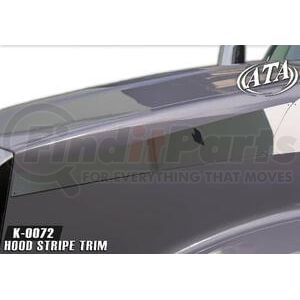 Aranda K-0072 Hood Trim Hood Stripe Trim - Stainless Steel, For Kenworth T880