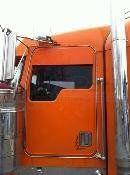 K-2142PL by ARANDA - KENWORTH W900 T800 T330 STAINLESS 8 INCH CHOP TOP DOOR TRIM - MONSTER (CUSTOM PAINT LOCK)