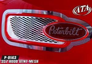 P-0143 by ARANDA - 337 Hood Vent Mesh Peterbilt 337 2009 & Newer