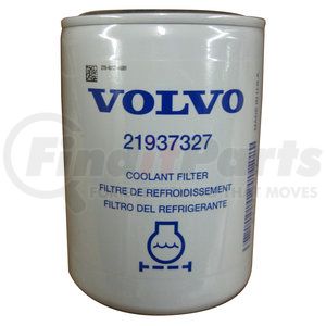 21937327 by VOLVO - Engine Coolant Filter - Spin-On, M16 x 1.5 Thread Size, 4-7/16" Length