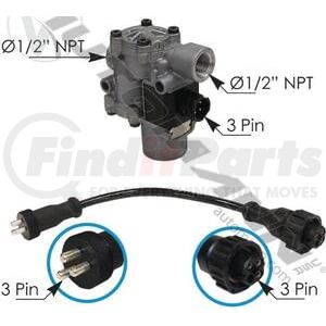 170.950127ST by AUTOMANN - ABS Modulator, Includes Adapter Kit, 3-Pin, 1/2 Inch NPT