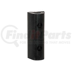 d210 by BUYERS PRODUCTS - Extruded Rubber D-Shaped Bumper with 2 Holes - 2-1/8 x 1-7/8 x 10in. Long