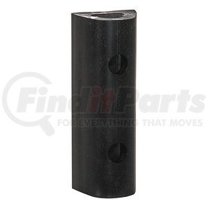 d412 by BUYERS PRODUCTS - Extruded Rubber D-Shaped Bumper with 2 Holes - 4 x 3-3/4 x 12in. Long