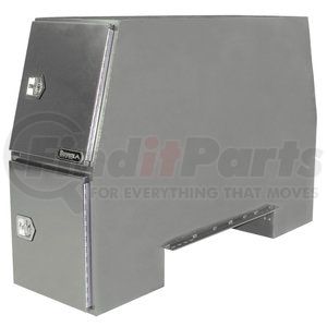 bp855524p by BUYERS PRODUCTS - 55X24X85in. Offset Floor Primed Steel Backpack Truck Box - 9.1in. Offset