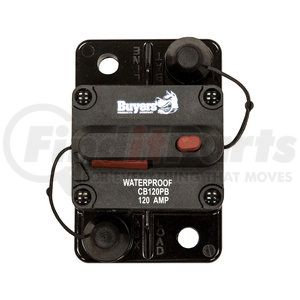 cb120pb by BUYERS PRODUCTS - Circuit Breaker - 120 AMP, with Manual Push-To-Trip Reset