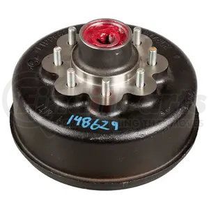 148629 by CURT MANUFACTURING - Drum Brake and Hub Assembly - Lippert, RV, 8,000 lbs., 9/16" Stud