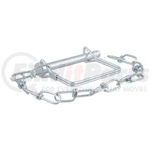 25034 by CURT MANUFACTURING - CURT 25034 Trailer Coupler Pin with 12-Inch Chain; 5/16-Inch Diameter x 3-Inch Long