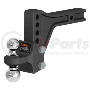 45935 by CURT MANUFACTURING - CURT 45935 Adjustable Trailer Hitch Ball Mount with Dual Ball; 2in. Shank; Up to 15;000 lbs
