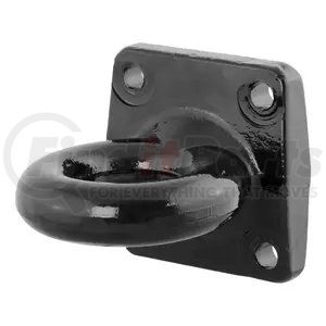 48560 by CURT MANUFACTURING - CURT 48560 Black Steel Pintle Hitch Lunette Ring 3-Inch ID; 60;000 lbs; 4-1/2-Inch Bolt Pattern