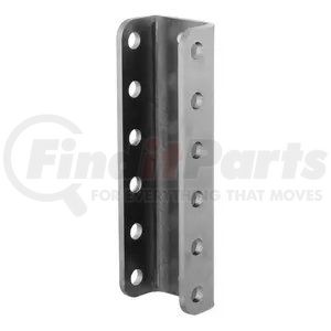 48650 by CURT MANUFACTURING - CURT 48650 Adjustable Lunette Ring or Coupler Channel 3-Inch ID x 11-3/4-Inch; 2-In Bolt Pattern