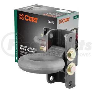 48630 by CURT MANUFACTURING - Adjustable Lunette Ring (12;000 lbs.; 3in. Eye; 7-1/2in. Channel Height; Package