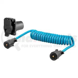 57284 by CURT MANUFACTURING - 8ft. Dinghy Towing Electrical Adapter/Socket (7-Way RV Blade; Fits USCAR)
