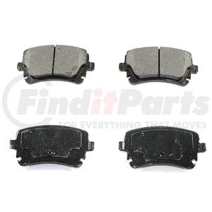 Pronto Rotor BP1018MS Disc Brake Pad Set - Rear, Semi-Metallic, Slotted, Iron Backing, with Pad Shims