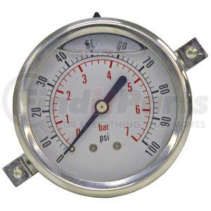 hpgc100 by BUYERS PRODUCTS - Silicone Filled Pressure Gauge - Panel Clamp Mount 0-100 PSI